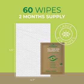 NOVEHA Eyelid & Lash Wipes in a travel-friendly pack