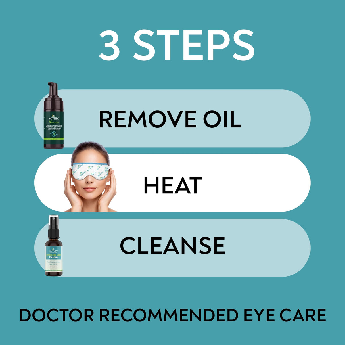 NOVEHA Tea Tree Cleanser with coconut and cucumber ingredients