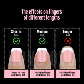 NOVO OVO Baby Pink Short Square Round French Tip Nail Tips in a nail artist's workspace
