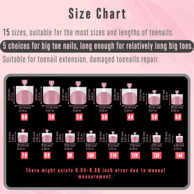 NOVO OVO toenail tips displayed with nail art accessories