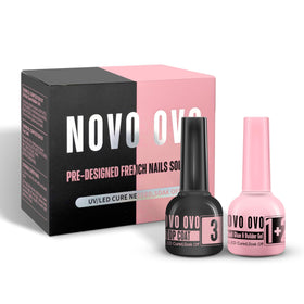 NOVO OVO UV Nail Glue and Builder Gel 2-in-1 Kit front view