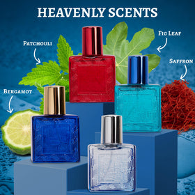 NovoGlow Verse Adonis fragrance bottle close-up