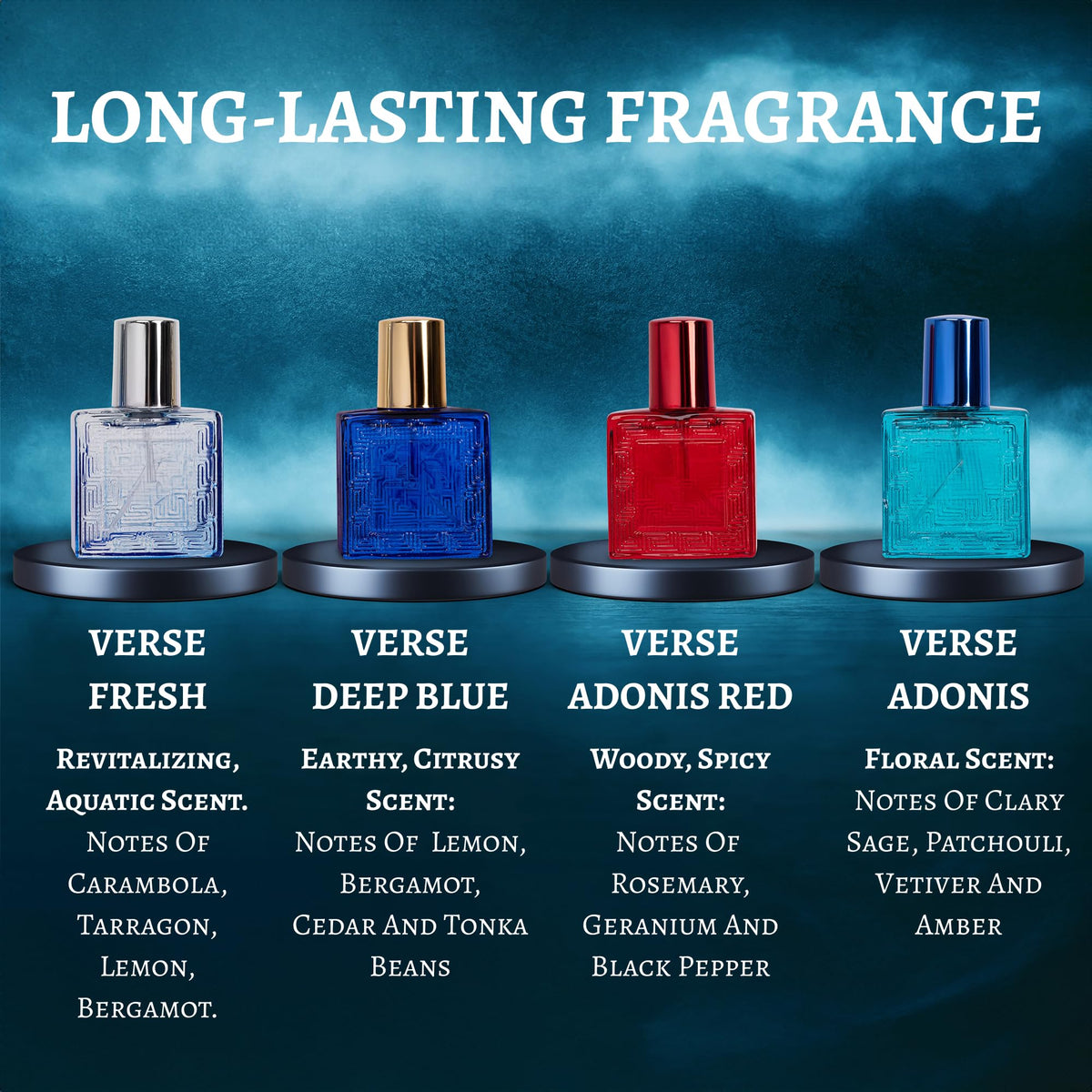 NovoGlow Verse Fresh fragrance bottle close-up