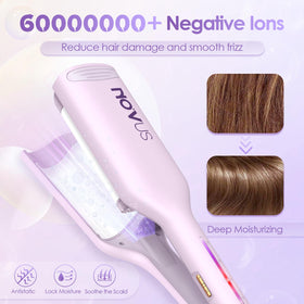 NOVUS Curling Iron Hair Crimper Waver packaging details