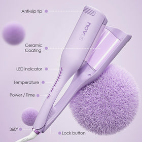 NOVUS Curling Iron Hair Crimper Waver with LED temperature display