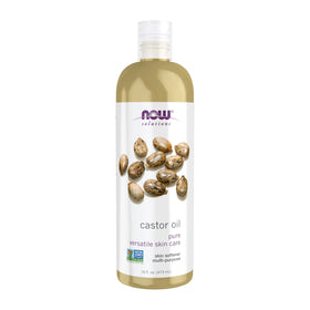 NOW Foods Castor Oil 16 oz bottle front view
