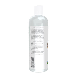 NOW Foods Liquid Coconut Oil 16-Ounce side view