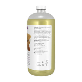 NOW Foods Sweet Almond Oil 32 oz back view