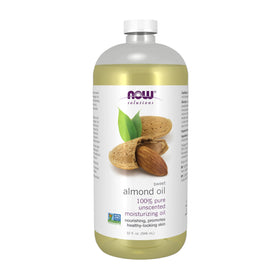 NOW Foods Sweet Almond Oil 32 oz front view