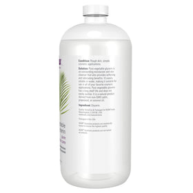 NOW Foods Vegetable Glycerin 32 oz bottle side view