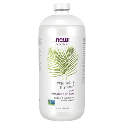 NOW Foods Vegetable Glycerin 32 oz front view