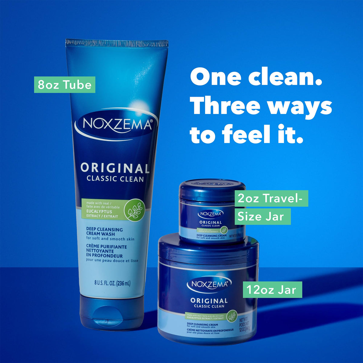 Noxzema Deep Cleansing Cream tube with cap open