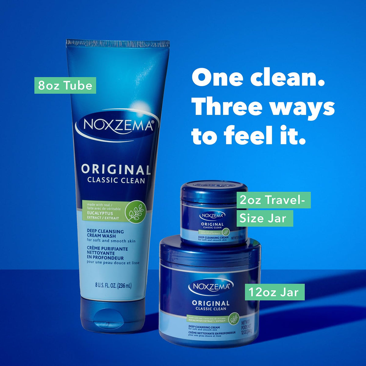 Noxzema Face Wash Original Deep Cleansing Cream on bathroom counter