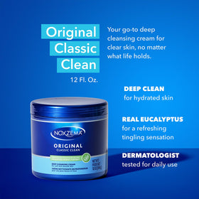 Noxzema Face Wash Original Deep Cleansing Cream with eucalyptus oil