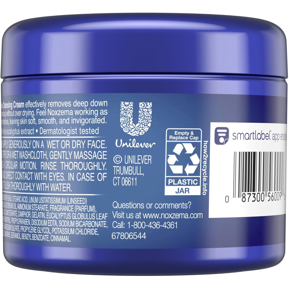 Noxzema Original Deep Cleansing Cream application on skin