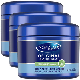 Noxzema Original Jar front view with eucalyptus oil ingredient