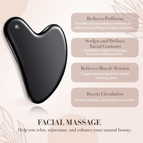 Nuanchu Gua Sha Facial Tool being used on neck