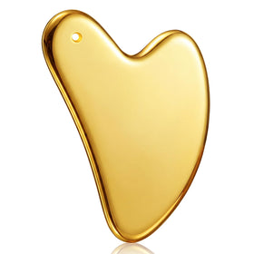 Nuanchu Gua Sha Facial Tool gold stainless steel front view