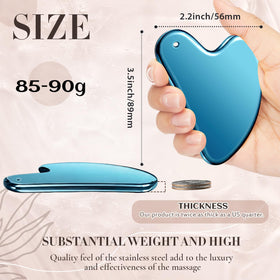 Nuanchu Gua Sha Facial Tool stainless steel side view