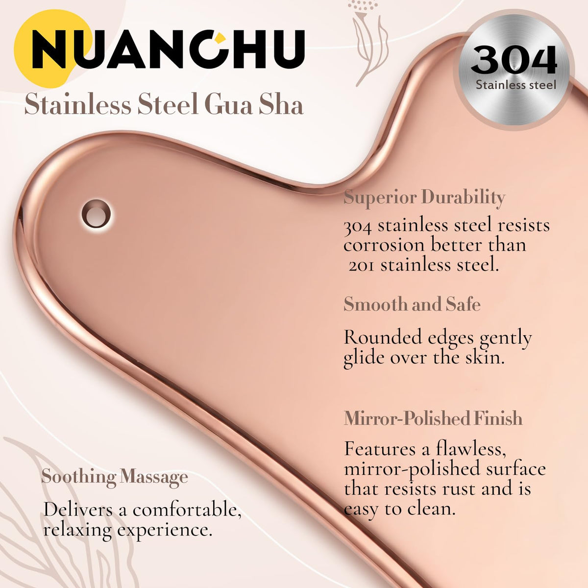 Nuanchu Gua Sha tool back view