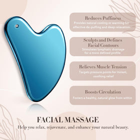 Nuanchu Gua Sha tool being used on the neck