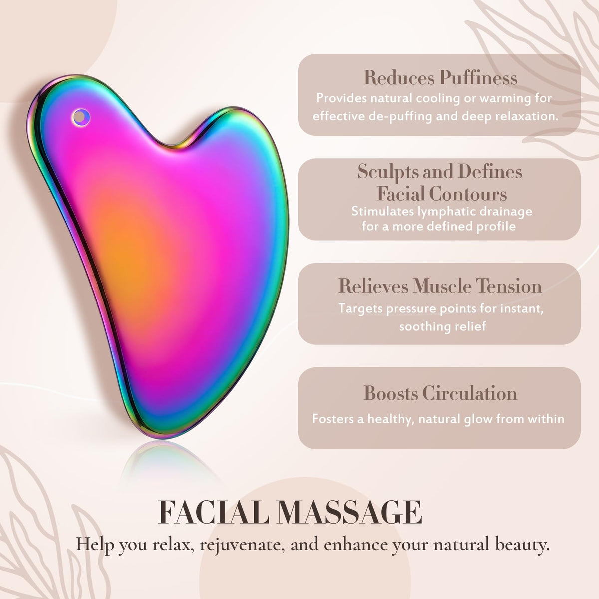 Nuanchu Gua Sha tool demonstrating its curved edges