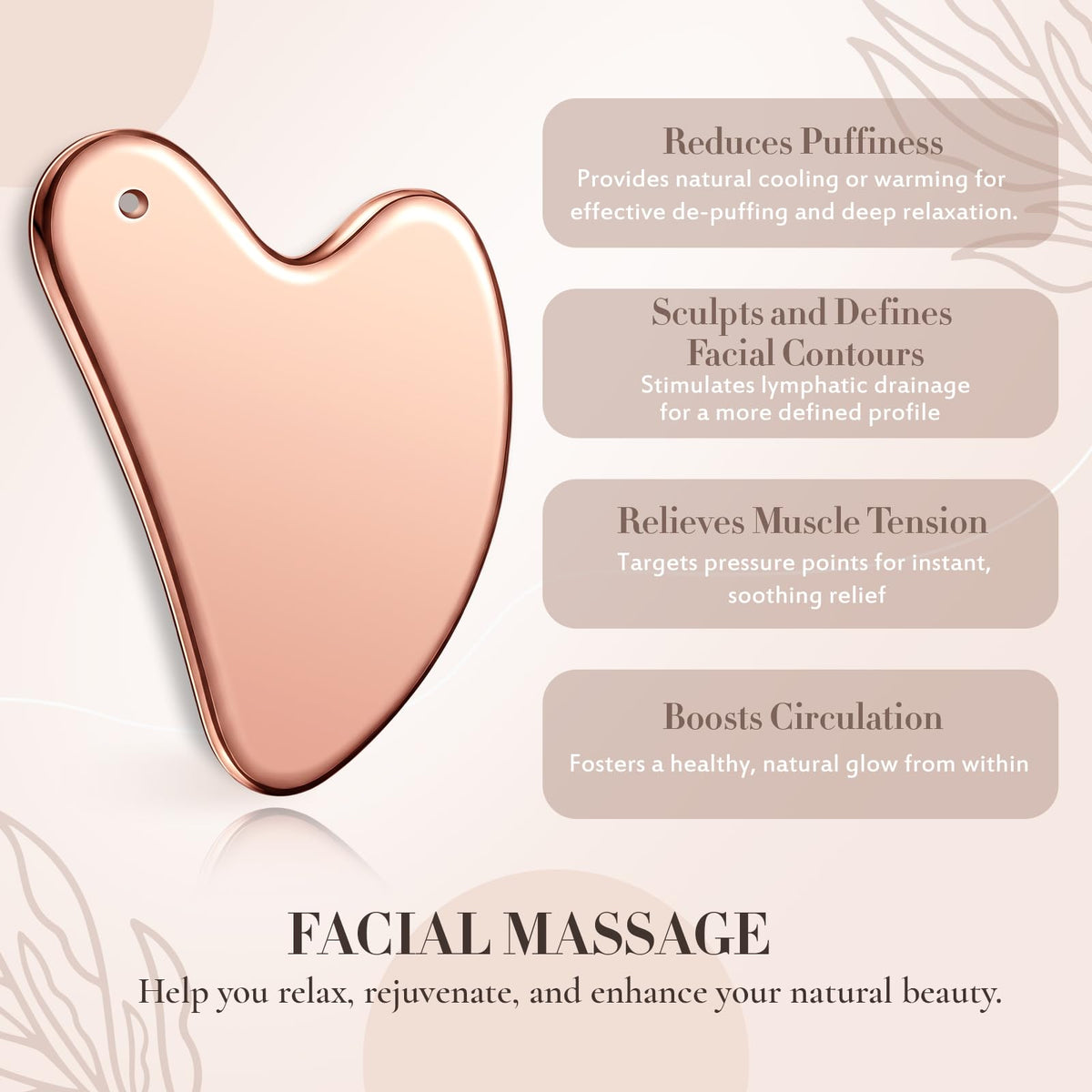 Nuanchu Gua Sha tool on a skincare setup