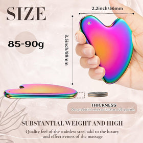 Nuanchu Gua Sha tool showing mirror-polished stainless steel finish