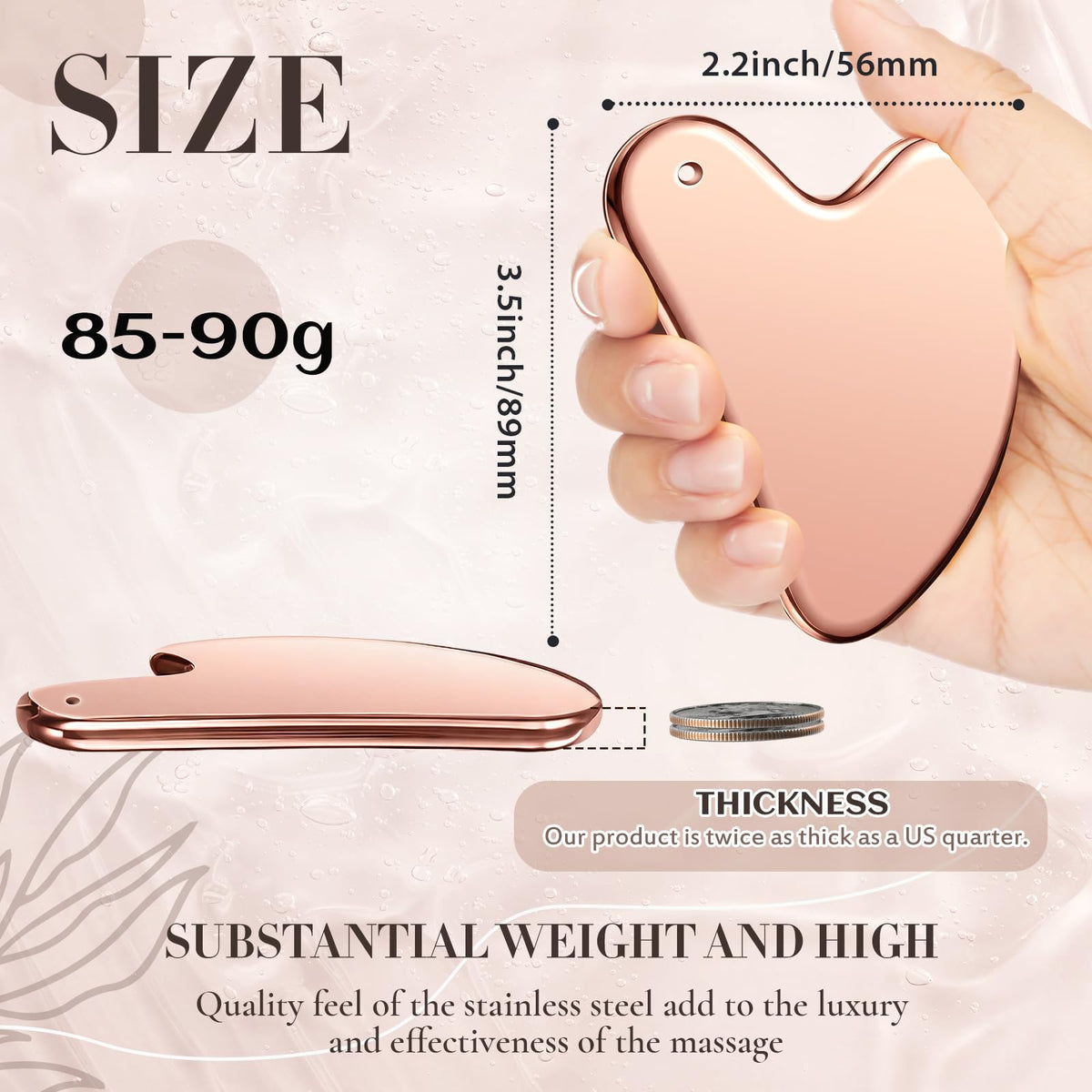 Nuanchu Gua Sha tool with velvet travel pouch