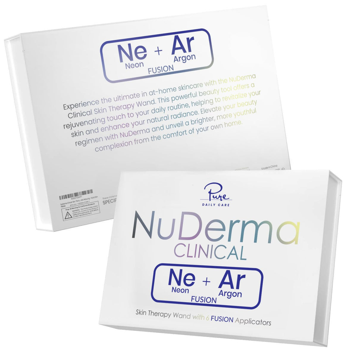 NuDerma Clinical Skin Therapy Wand packaging and contents