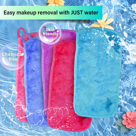 NUGILLA Makeup Remover Cloth demonstrating makeup removal