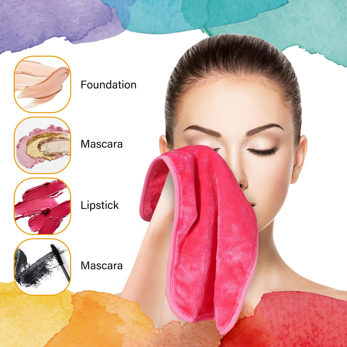 NUGILLA Makeup Remover Cloth showing soft microfiber texture