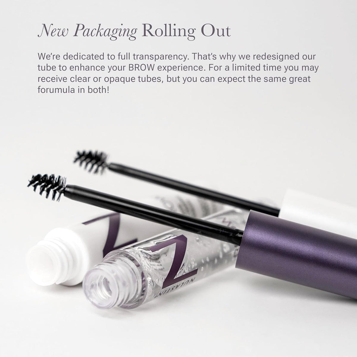 NULASTIN eyebrow serum application on brows