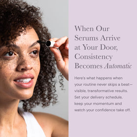 NULASTIN eyebrow serum in beauty routine setup
