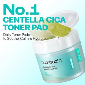 numbuzin No.1 Toner Pads showing double-sided design