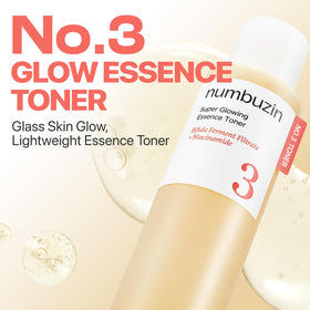 numbuzin No.3 Super Glowing Essence Toner bottle side view