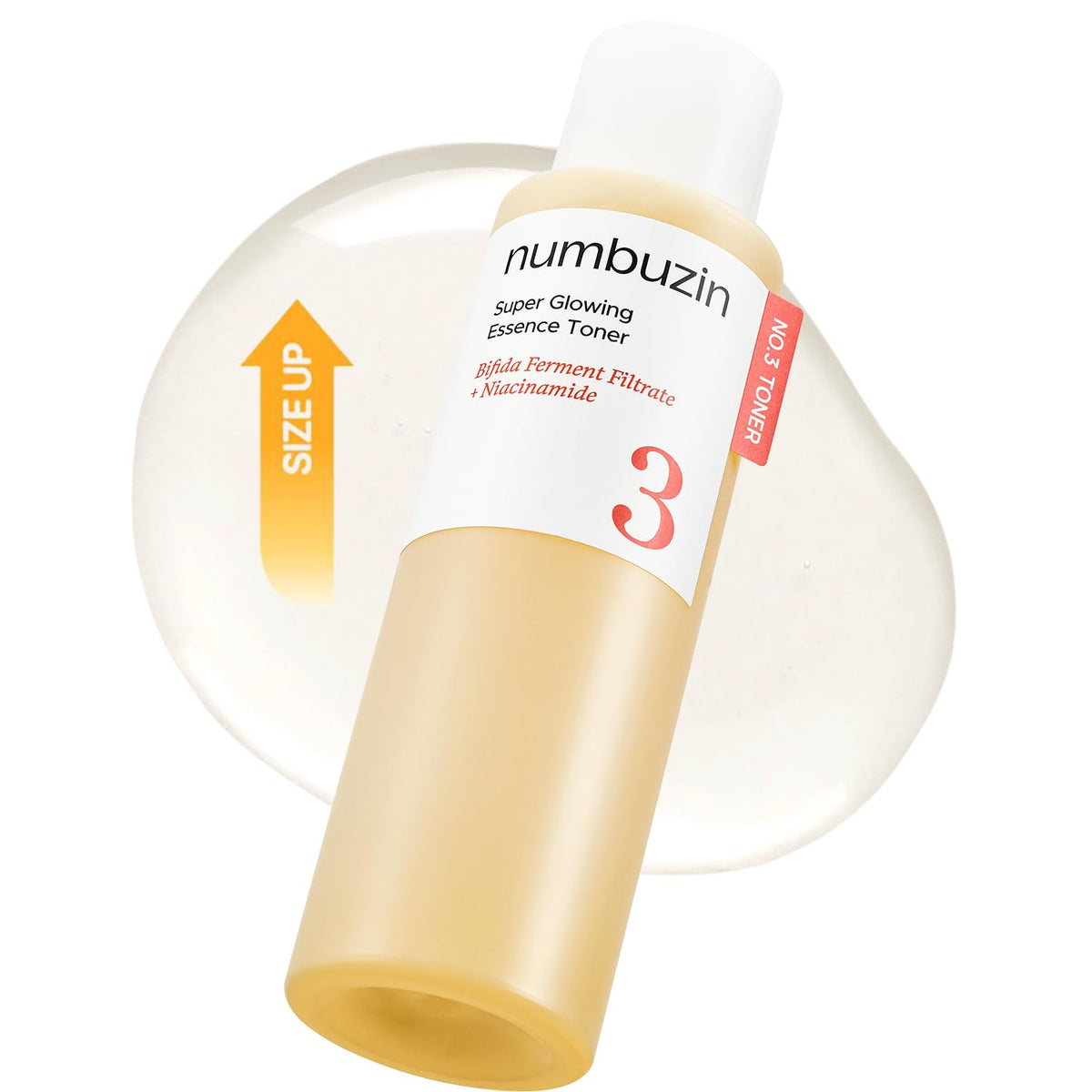 numbuzin No.3 Super Glowing Essence Toner front view 300ml
