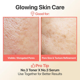 numbuzin No.3 Super Glowing Essence Toner label close-up