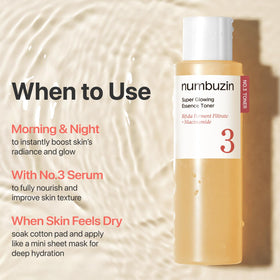 numbuzin No.3 Super Glowing Essence Toner packaging