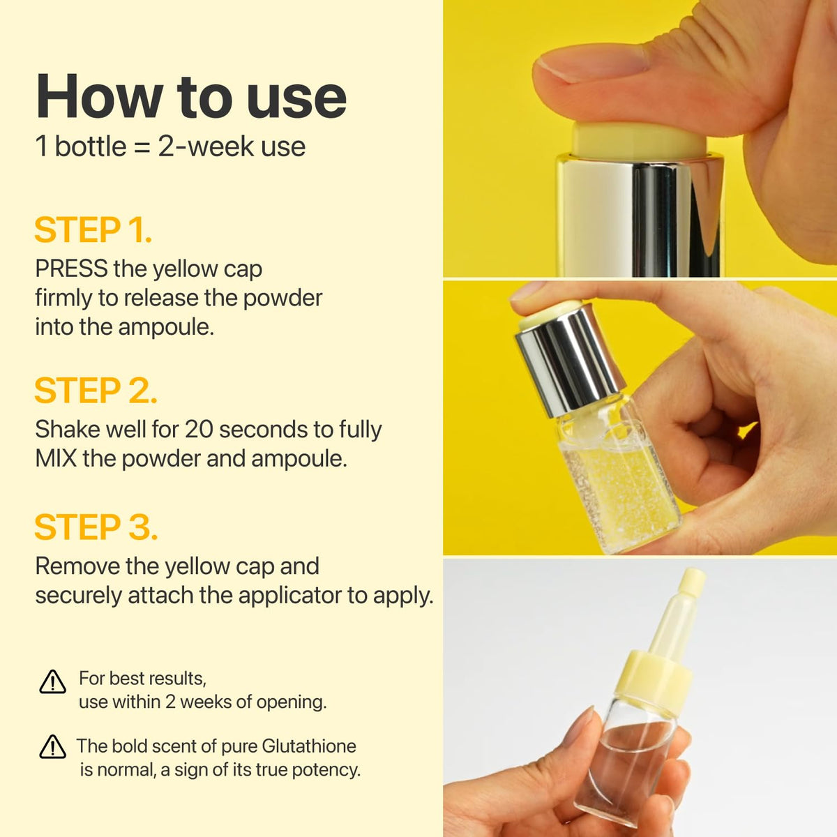 numbuzin No.5 Glutathione TXA Dark Spot Ampoule texture close-up
