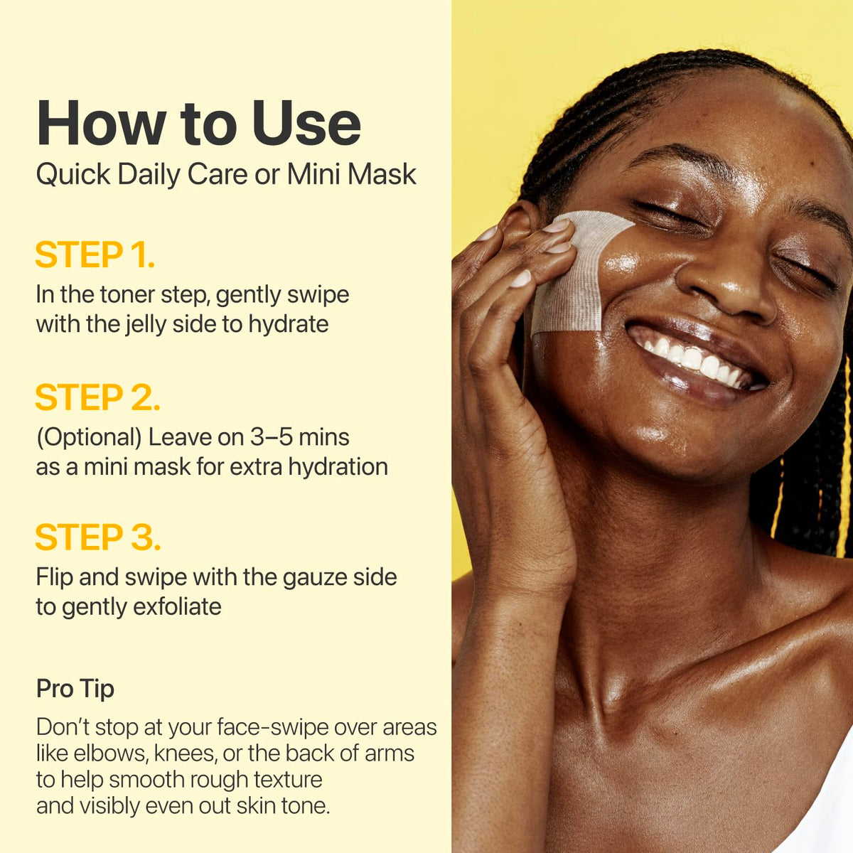 numbuzin No.5 Vitamin-Niacinamide Concentrated Pad with a fresh skin finish