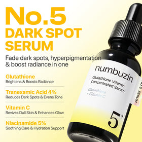 numbuzin No.5 Vitamin Serum bottle close-up showing texture