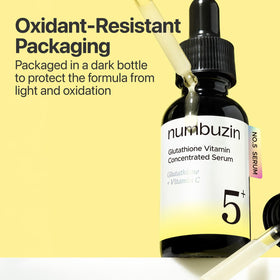 numbuzin No.5 Vitamin Serum dropper dispensing serum