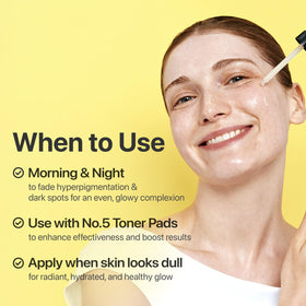 numbuzin No.5 Vitamin Serum on a clean surface