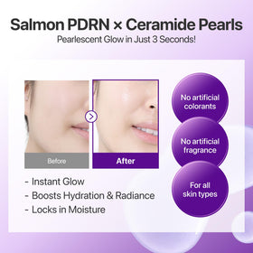 numbuzin No.9 Toner showing texture on skin