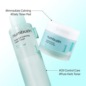 numbuzin toner pads with a hand holding one pad