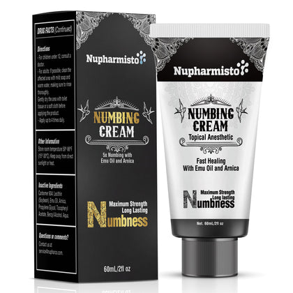 Nupharmco Numbing Cream 60ml front view with packaging