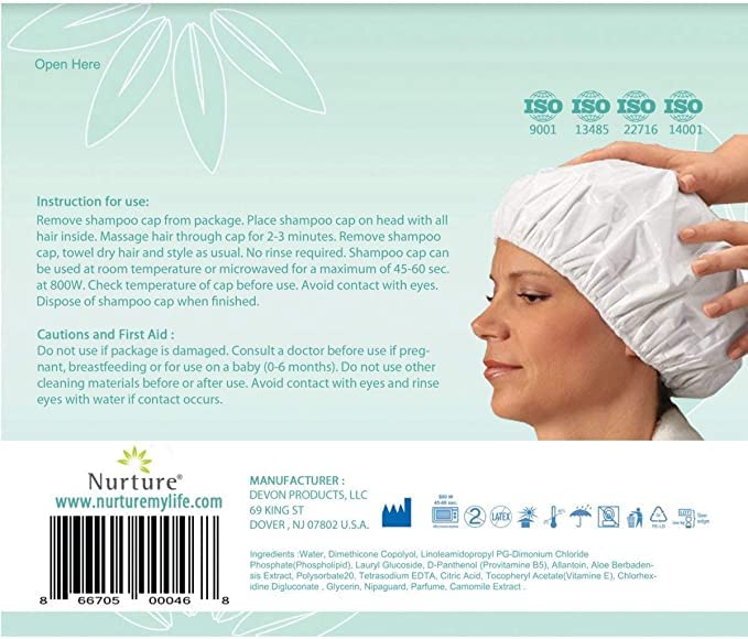 Nurture Valley Shampoo Cap in use outdoors