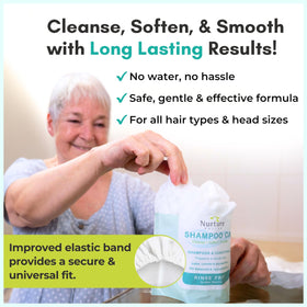 Nurture Valley shampoo cap showing packaging details