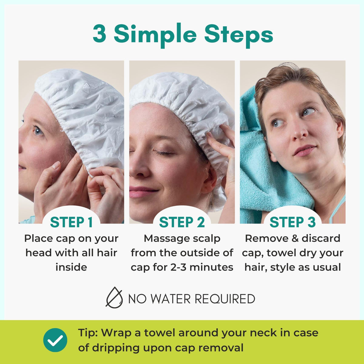 Nurture Valley shampoo cap with ingredients list